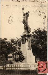 Carte postale ancienne Buttes Chaumont - Statue de Jean Macé
                                                                     à Paris 19e
                                