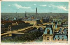 Paris Vue générale des 7 Ponts