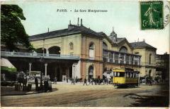 Carte postale ancienne La Gare Montparnasse
                                                                     à Paris 14e
                                