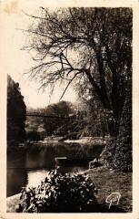 Carte postale ancienne Les Buttes Chaumont - Un coin du Parc
                                                                     à Paris 19e
                                