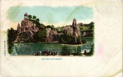 Carte postale ancienne Buttes Chaumont
                                                                     à Paris 19e
                                
