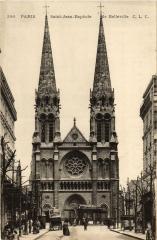Carte postale ancienne Saint-Jean-Baptiste de Belleville
                                                                     à Paris 20e
                                