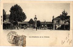 Carte postale ancienne Les Abattoirs de la Villette
                                                                     à Paris 19e
                                