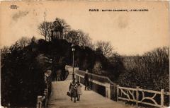 Carte postale ancienne Buttes Chaumont, le Belvédère
                                                                     à Paris 19e
                                
