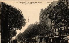 Avenue Jean-Jaurès - Vue prise du Marché à Paris 19e
