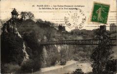 Les Buttes-Chaumont - Le Belvédère, le Lac et le Pont suspendu à Paris 19e