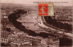 Paris Vue générale des Ponts nur la Seine