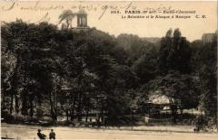Buttes-Chaumont - Le Belvédère et le Kiosque à Musique à Paris 19e
