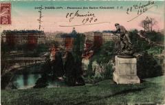 Panorama des Buttes Chaumont à Paris 19e