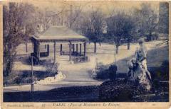 Carte postale ancienne Parc de Montsouris : Le Kiosque
                                                                     à Paris 14e
                                