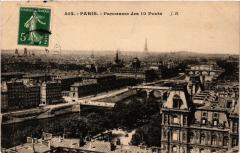 Carte postale ancienne Panorama des dix Ponts
                                                                     à Paris 4e
                                