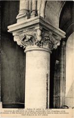 Paris 5e Eglise Saint-Julien Pauvre Colonne du cote droit du choeur à Paris 5e