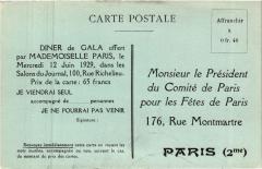 Paris 2e-Diner de Gala offert par Mademoiselle Paris -
																					75002 Paris 2e
																			