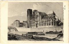 Ancien Paris - La Chatedrale, Eglise Notre-Dame