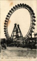 Carte postale ancienne Vue sur la Grande Roue
                                                                     à Paris 15e
                                