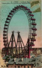 Carte postale ancienne La Grande Roue
                                                                     à Paris 7e
                                