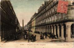 Paris 1e - Perspective de la rue de Castiglione à Paris 1er