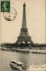 Paris 7e - 3. La Tour Eiffel et la Seine à Paris 7e