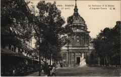 Paris 5e - La Sorbonne et la Statue d'Auguste Comte à Paris 5e