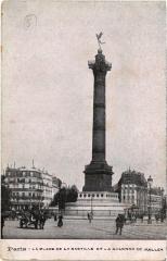 Paris 12e - La Place de la Bastille et Colonne de Julliet à Paris 12e