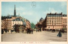 Paris 4e - Sur le Pont Saint-Michel à Paris 4e