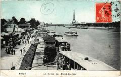 Carte postale ancienne La Seine au Point-du-Jour
                                                                     à Paris 16e
                                