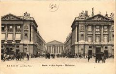 Carte postale ancienne Paris 8e Rue Royale et madeleine
                                                                     à Paris 8e
                                