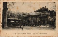 Carte postale ancienne Le Bois de Boulogne en Automne - Café de la Grande Cascade
                                                                     à Paris 16e
                                
