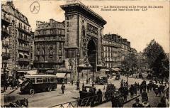 Paris 10e - Le Boulevard et la Porte Saint-Denis à Paris 10e
