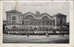 Carte postale ancienne La Gare Montparnasse
                                                                     à Paris 6e
                                