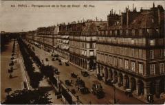 Paris 1e - Perspective de la Rue de Rivoli à Paris 1er
