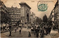 Paris 10e - La Porte et le Boulevard Saint-Denis à Paris 10e