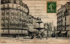 Carte postale ancienne Place Rambouillet - Fontaine et Rue de Charenton
                                                                     à Paris 12e
                                