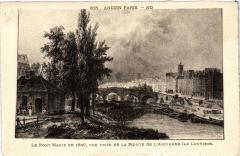 Ancien Paris - Le Pont marie en 1840 -
													75 Paris
												