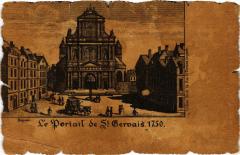 Carte postale ancienne Ancien Paris - Le Portail de Saint-Servais
                                                                     à Paris 1er
                                