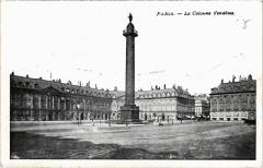 Paris 1e - La colonne Vendome à Paris 1er