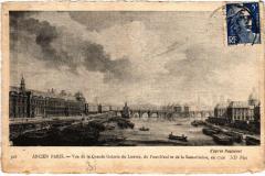 Ancien Paris - Vue de la Grande Galerie du Louvre