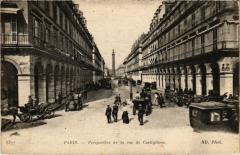 Paris 1e - Perspective de la rue de Castiglione à Paris 1er