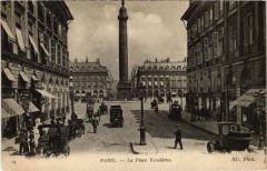 Paris 1e - La Place Vendome à Paris 1er