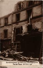 Carte postale ancienne Bombardement de Paris
                                                                     à Paris 19e
                                