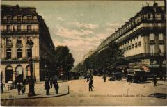 Paris 1e - Perspective du Boulevard des Capucines à Paris 1er