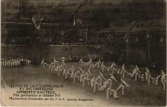 Carte postale ancienne Oeuvre de la Ière Communion et des Orphelins - Apprentis d'Auteuil - Fête gymnastique et militaire
                                                                     à Paris 16e
                                