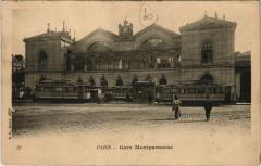 Carte postale ancienne Gare Montparnasse
                                                                     à Paris 6e
                                