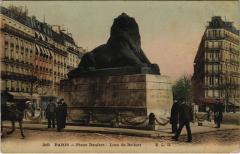 Place Denfert - Le Lion de Belfort à Paris 14e