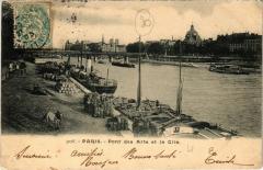 Paris 1e - Pont des Arts et la Cité à Paris 1er