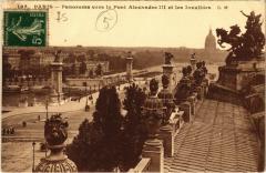 Paris 8e - Panorama vers le Pont Alexandre Iii à Paris 8e