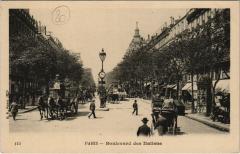 Paris 2e - Le Boulevard des Italiens à Paris 2e