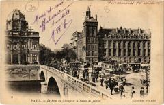Paris 1e - Le pont au Change et le Palais de Justice à Paris 1er