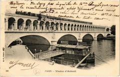 Carte postale ancienne Viaduc d'Auteuil
                                                                     à Paris 16e
                                