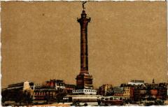 Place de la Bastille et colonne de Julliet à Paris 4e